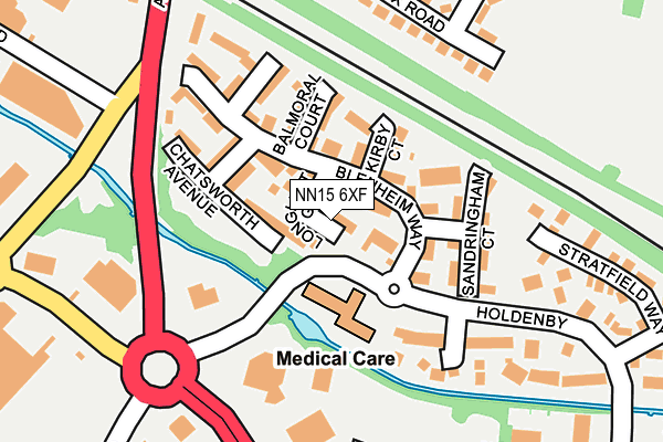 NN15 6XF map - OS OpenMap – Local (Ordnance Survey)