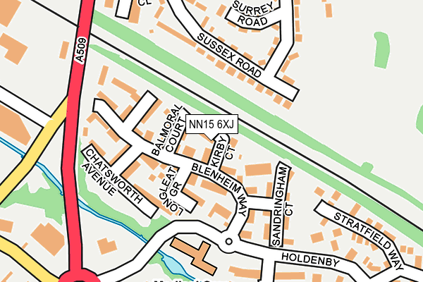NN15 6XJ map - OS OpenMap – Local (Ordnance Survey)