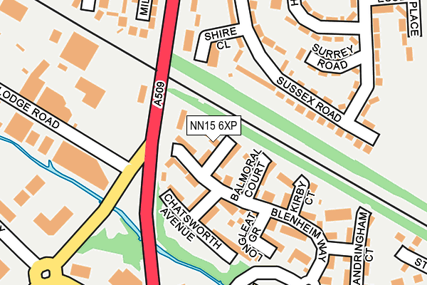 NN15 6XP map - OS OpenMap – Local (Ordnance Survey)