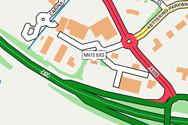 NN15 6XS map - OS OpenMap – Local (Ordnance Survey)