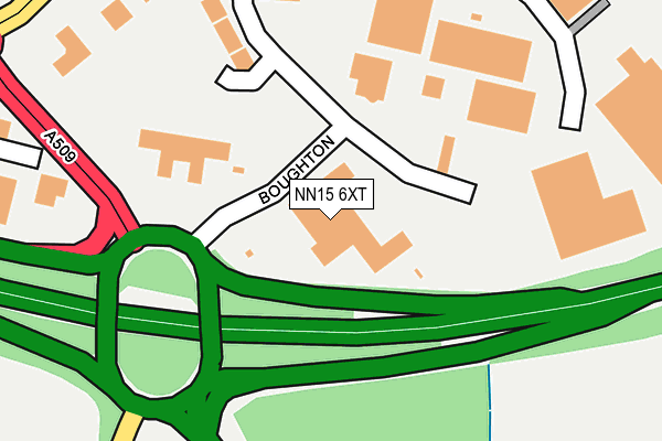 NN15 6XT map - OS OpenMap – Local (Ordnance Survey)