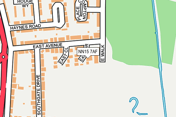 NN15 7AF map - OS OpenMap – Local (Ordnance Survey)