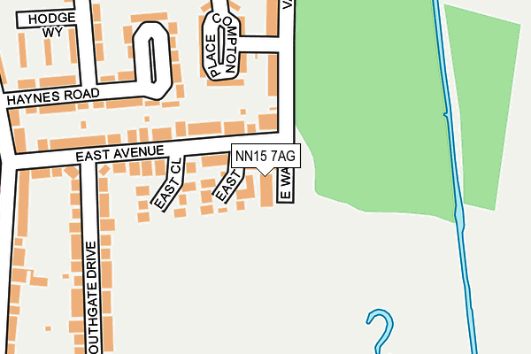 NN15 7AG map - OS OpenMap – Local (Ordnance Survey)