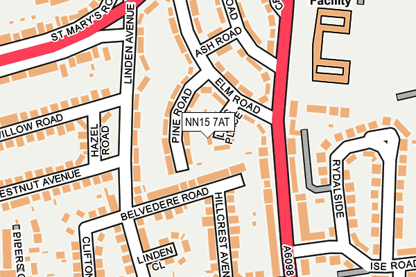 NN15 7AT map - OS OpenMap – Local (Ordnance Survey)