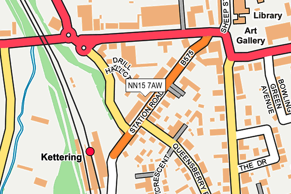 NN15 7AW map - OS OpenMap – Local (Ordnance Survey)