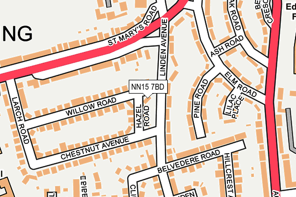 NN15 7BD map - OS OpenMap – Local (Ordnance Survey)