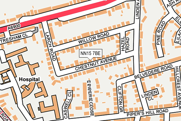 NN15 7BE map - OS OpenMap – Local (Ordnance Survey)