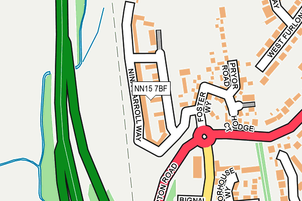 NN15 7BF map - OS OpenMap – Local (Ordnance Survey)