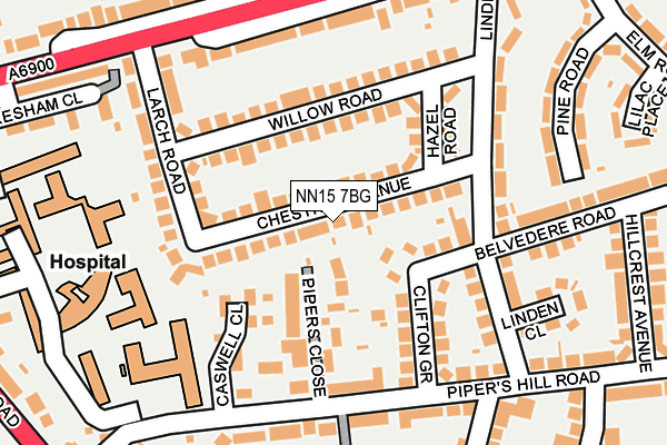 NN15 7BG map - OS OpenMap – Local (Ordnance Survey)