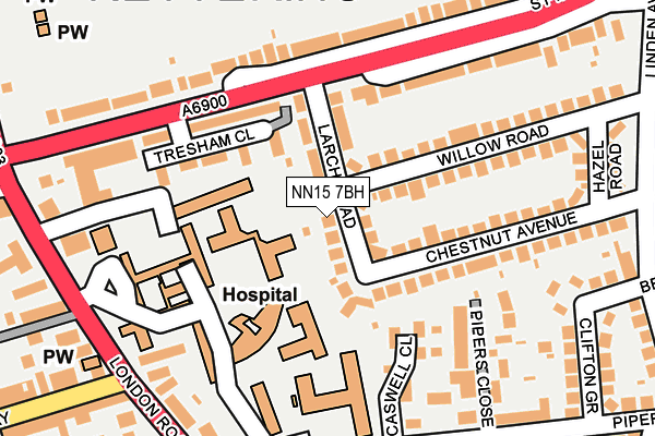 NN15 7BH map - OS OpenMap – Local (Ordnance Survey)