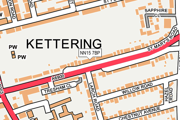 NN15 7BP map - OS OpenMap – Local (Ordnance Survey)