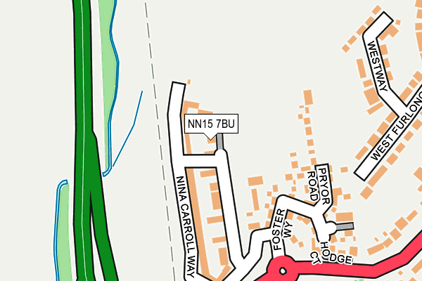 NN15 7BU map - OS OpenMap – Local (Ordnance Survey)