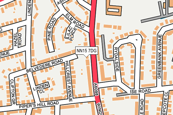 NN15 7DG map - OS OpenMap – Local (Ordnance Survey)