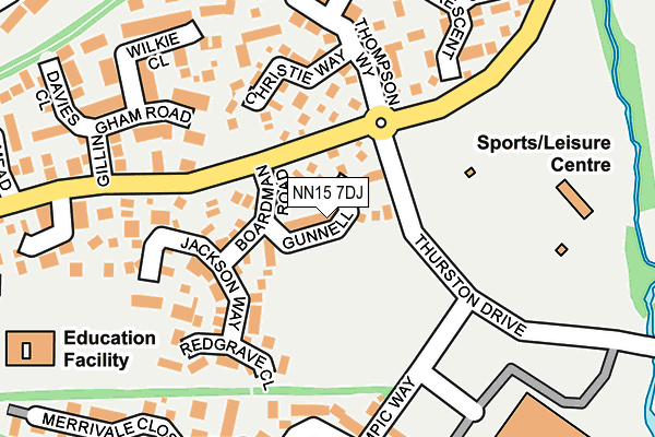 NN15 7DJ map - OS OpenMap – Local (Ordnance Survey)