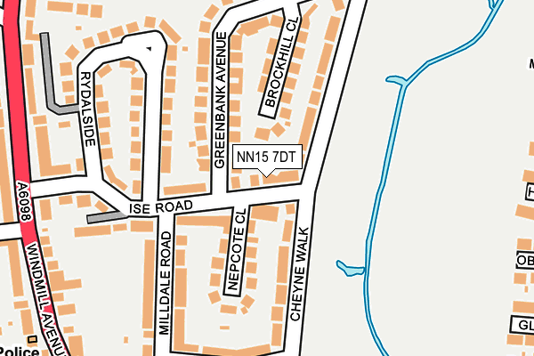 NN15 7DT map - OS OpenMap – Local (Ordnance Survey)