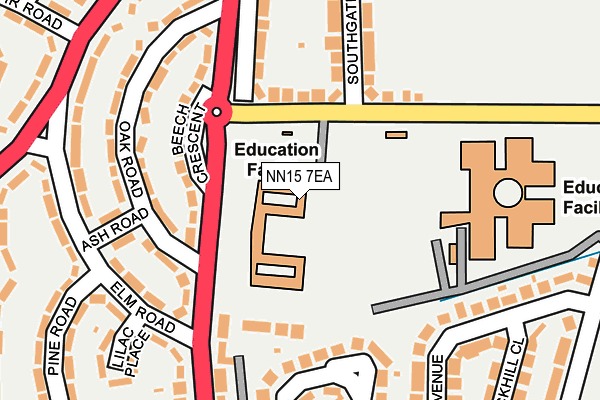 NN15 7EA map - OS OpenMap – Local (Ordnance Survey)