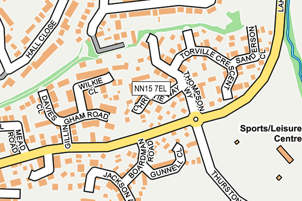 NN15 7EL map - OS OpenMap – Local (Ordnance Survey)