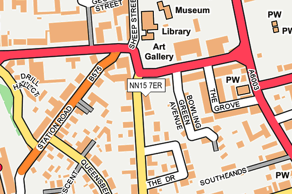 NN15 7ER map - OS OpenMap – Local (Ordnance Survey)