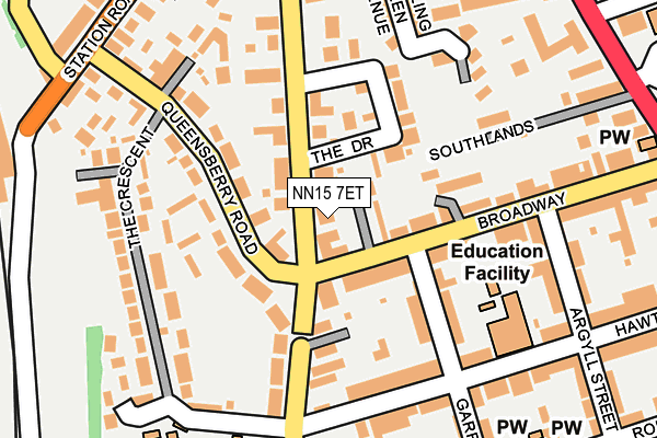 NN15 7ET map - OS OpenMap – Local (Ordnance Survey)