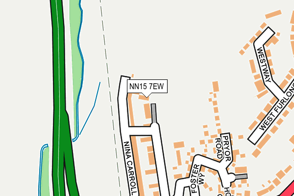 NN15 7EW map - OS OpenMap – Local (Ordnance Survey)