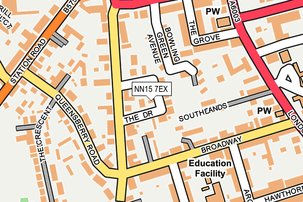 NN15 7EX map - OS OpenMap – Local (Ordnance Survey)