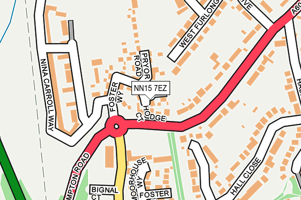 NN15 7EZ map - OS OpenMap – Local (Ordnance Survey)