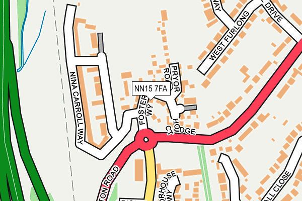 NN15 7FA map - OS OpenMap – Local (Ordnance Survey)