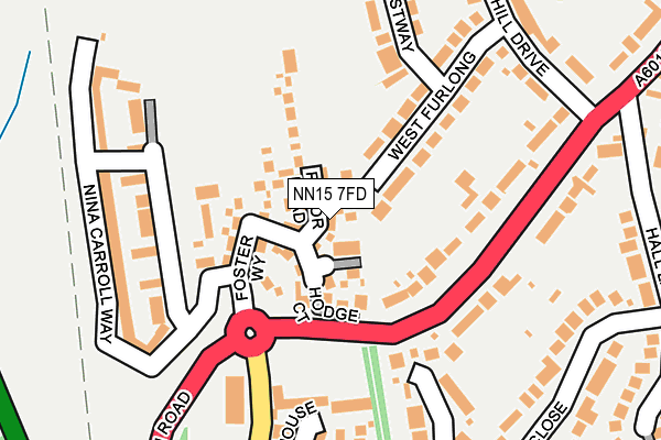 NN15 7FD map - OS OpenMap – Local (Ordnance Survey)