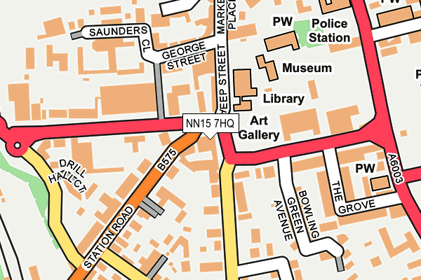 NN15 7HQ map - OS OpenMap – Local (Ordnance Survey)
