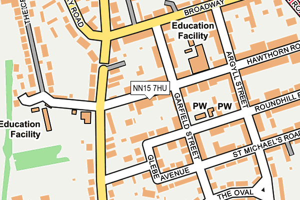 NN15 7HU map - OS OpenMap – Local (Ordnance Survey)