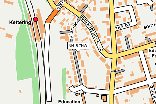 NN15 7HW map - OS OpenMap – Local (Ordnance Survey)