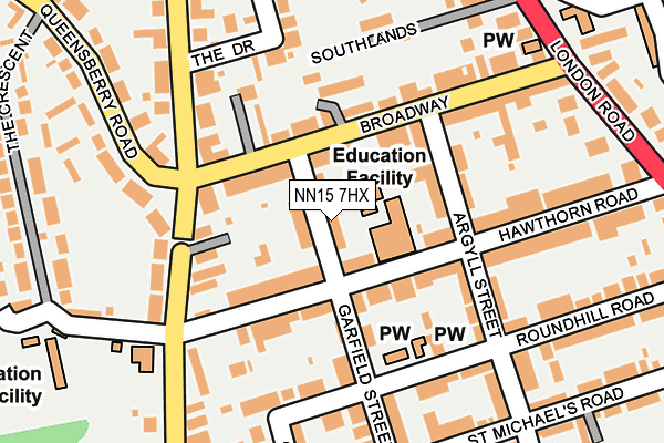 NN15 7HX map - OS OpenMap – Local (Ordnance Survey)