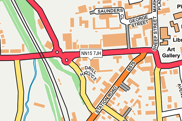 NN15 7JH map - OS OpenMap – Local (Ordnance Survey)