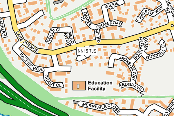 NN15 7JS map - OS OpenMap – Local (Ordnance Survey)