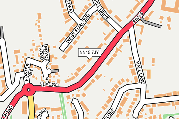 NN15 7JY map - OS OpenMap – Local (Ordnance Survey)