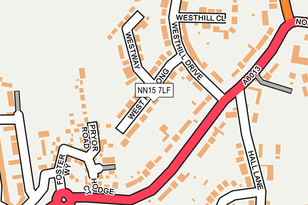 NN15 7LF map - OS OpenMap – Local (Ordnance Survey)