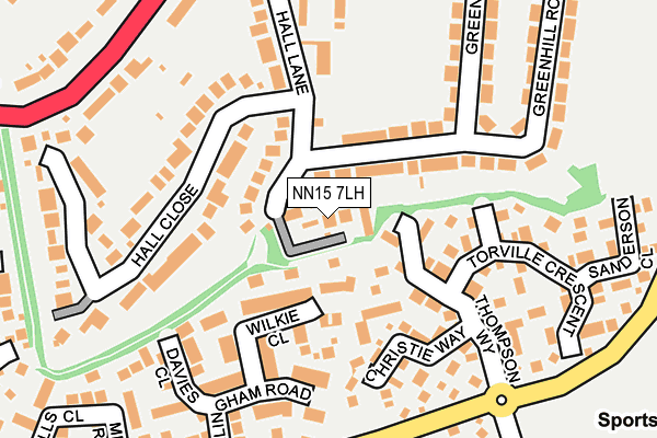 NN15 7LH map - OS OpenMap – Local (Ordnance Survey)