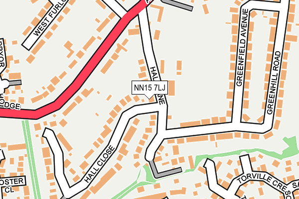 NN15 7LJ map - OS OpenMap – Local (Ordnance Survey)
