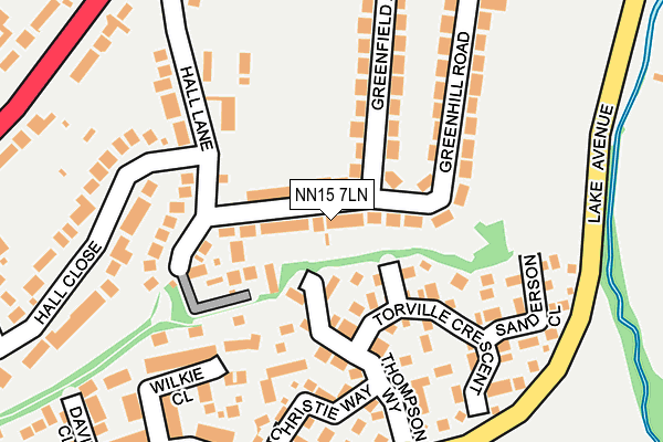 NN15 7LN map - OS OpenMap – Local (Ordnance Survey)