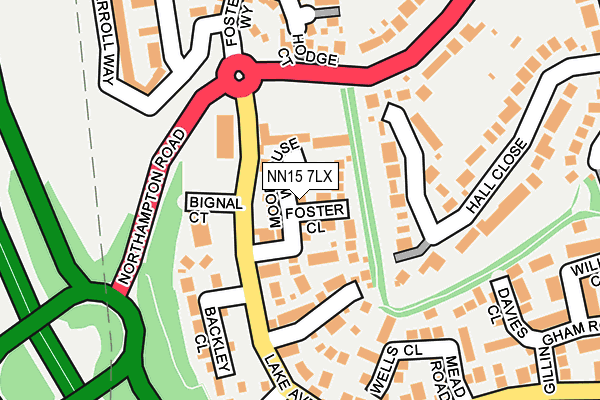 NN15 7LX map - OS OpenMap – Local (Ordnance Survey)