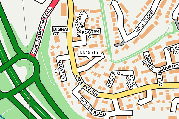 NN15 7LY map - OS OpenMap – Local (Ordnance Survey)