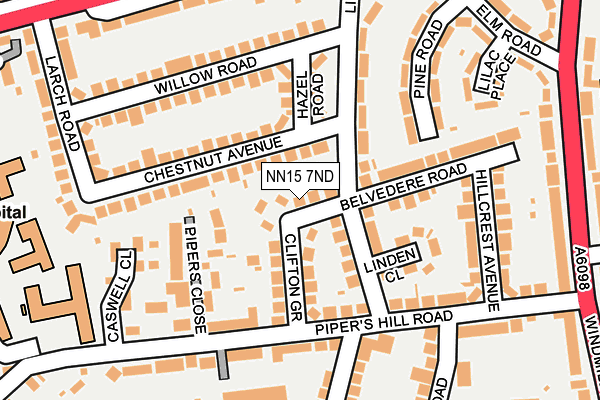 NN15 7ND map - OS OpenMap – Local (Ordnance Survey)