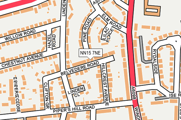 NN15 7NE map - OS OpenMap – Local (Ordnance Survey)