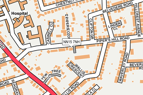 NN15 7NH map - OS OpenMap – Local (Ordnance Survey)