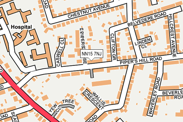 NN15 7NJ map - OS OpenMap – Local (Ordnance Survey)