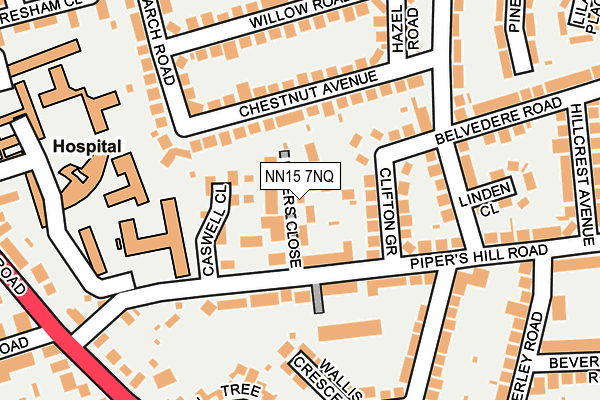 NN15 7NQ map - OS OpenMap – Local (Ordnance Survey)