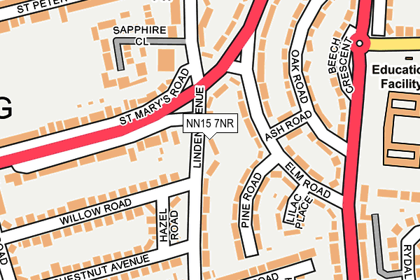 NN15 7NR map - OS OpenMap – Local (Ordnance Survey)