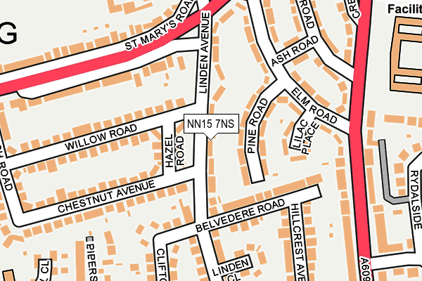 NN15 7NS map - OS OpenMap – Local (Ordnance Survey)