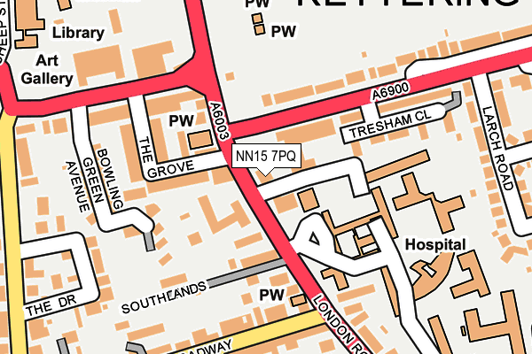 NN15 7PQ map - OS OpenMap – Local (Ordnance Survey)