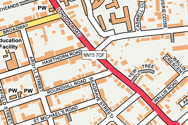 NN15 7QF map - OS OpenMap – Local (Ordnance Survey)